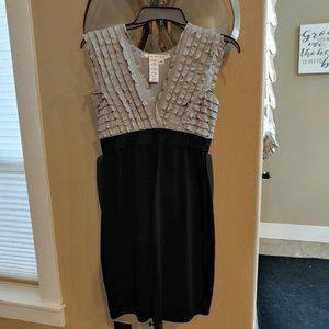 Size S - Gray and Black Sleeveless Dress